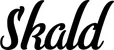 Produktbeispiel Schriftzug - Skald
