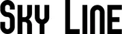 Produktbeispiel Schriftzug - Sky Line