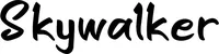 Produktbeispiel Schriftzug - Skywalker