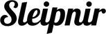 Produktbeispiel Schriftzug - Sleipnir