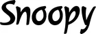 Produktbeispiel Schriftzug - Snoopy