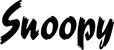 Produktbeispiel Schriftzug - Snoopy