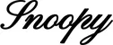 Produktbeispiel Schriftzug - Snoopy