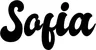 Produktbeispiel Schriftzug - Sofia