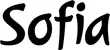 Produktbeispiel Schriftzug - Sofia
