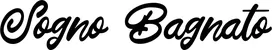 Produktbeispiel Schriftzug - Sogno Bagnato