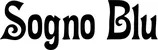 Produktbeispiel Schriftzug - Sogno Blu