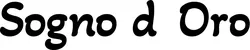 Produktbeispiel Schriftzug - Sogno d’Oro