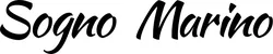 Produktbeispiel Schriftzug - Sogno Marino