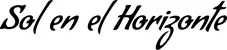 Produktbeispiel Schriftzug - Sol en el Horizonte