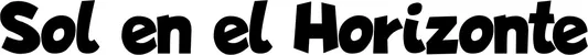 Produktbeispiel Schriftzug - Sol en el Horizonte