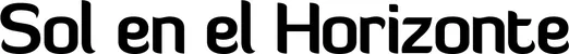 Produktbeispiel Schriftzug - Sol en el Horizonte