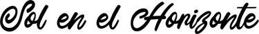 Produktbeispiel Schriftzug - Sol en el Horizonte