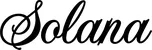 Produktbeispiel Schriftzug - Solana