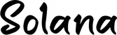 Produktbeispiel Schriftzug - Solana