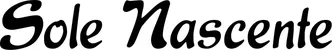 Produktbeispiel Schriftzug - Sole Nascente