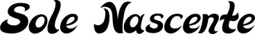 Produktbeispiel Schriftzug - Sole Nascente