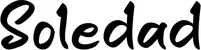 Produktbeispiel Schriftzug - Soledad