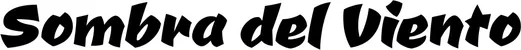 Produktbeispiel Schriftzug - Sombra del Viento