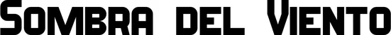 Produktbeispiel Schriftzug - Sombra del Viento