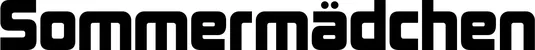 Produktbeispiel Schriftzug - Sommermädchen