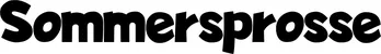 Produktbeispiel Schriftzug - Sommersprosse