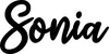 Produktbeispiel Schriftzug - Sonia