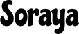 Produktbeispiel Schriftzug - Soraya