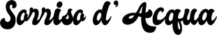 Produktbeispiel Schriftzug - Sorriso d’Acqua