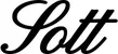 Produktbeispiel Schriftzug - Sott