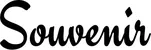 Produktbeispiel Schriftzug - Souvenir
