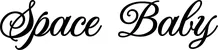 Produktbeispiel Schriftzug - Space Baby