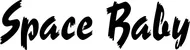 Produktbeispiel Schriftzug - Space Baby