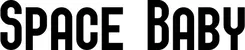 Produktbeispiel Schriftzug - Space Baby