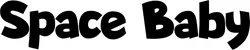 Produktbeispiel Schriftzug - Space Baby