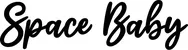 Produktbeispiel Schriftzug - Space Baby