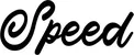 Produktbeispiel Schriftzug - Speed