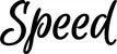 Produktbeispiel Schriftzug - Speed