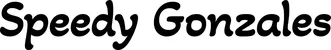 Produktbeispiel Schriftzug - Speedy Gonzales