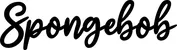 Produktbeispiel Schriftzug - Spongebob