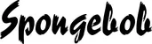 Produktbeispiel Schriftzug - Spongebob