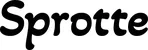 Produktbeispiel Schriftzug - Sprotte