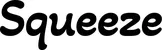 Produktbeispiel Schriftzug - Squeeze