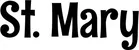 Produktbeispiel Schriftzug - St. Mary