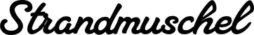 Produktbeispiel Schriftzug - Strandmuschel