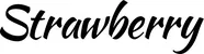 Produktbeispiel Schriftzug - Strawberry