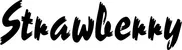 Produktbeispiel Schriftzug - Strawberry