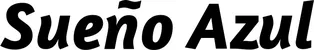 Produktbeispiel Schriftzug - Sueño Azul