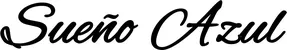 Produktbeispiel Schriftzug - Sueño Azul