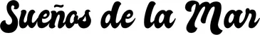 Produktbeispiel Schriftzug - Sueños de la Mar